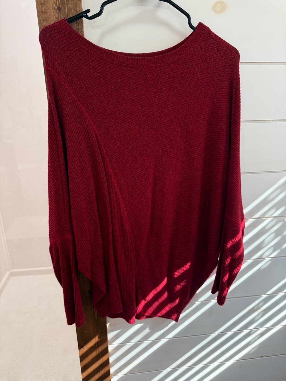 Maurices Deep Wine Crew Neck Sweater